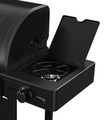 Gassgrill 4 brennere og sidebrenner svart - Grillexpert